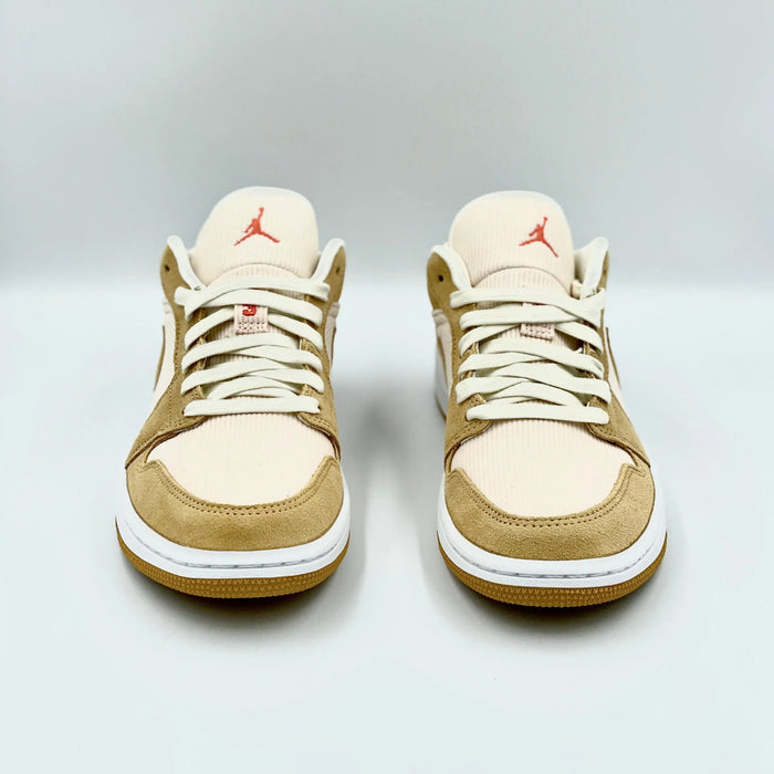 Jordan 1 Low Twine Orange Quartz Corduroy (W) SA Sneakers