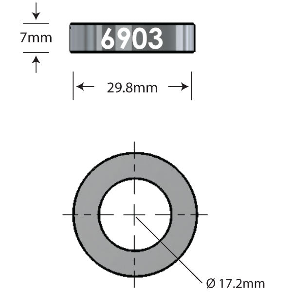 6903 Over Axle Adapter Dimensions