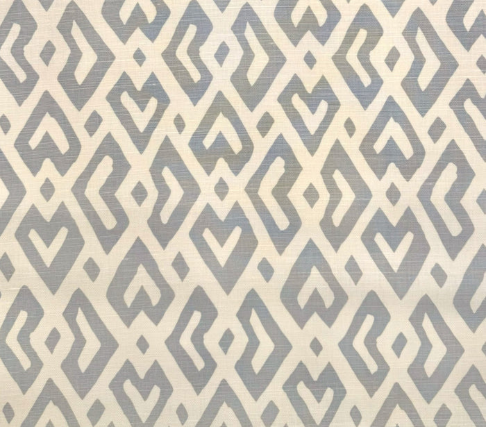 Alan Campbell Fabric: Juan Les Pins - Pale Gray on Tinted Belgian Linen / Cotton