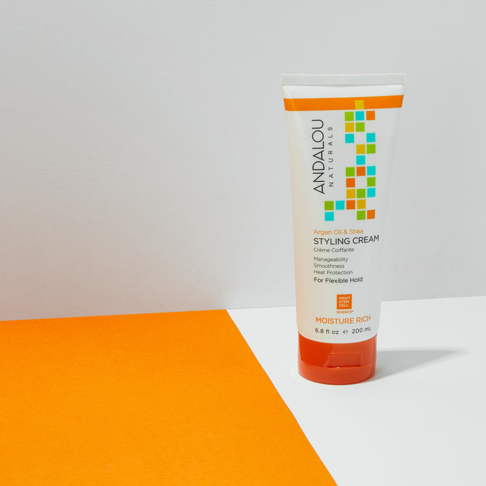 Argan Oil & Shea Moisture Rich Styling Cream - Andalou Naturals US