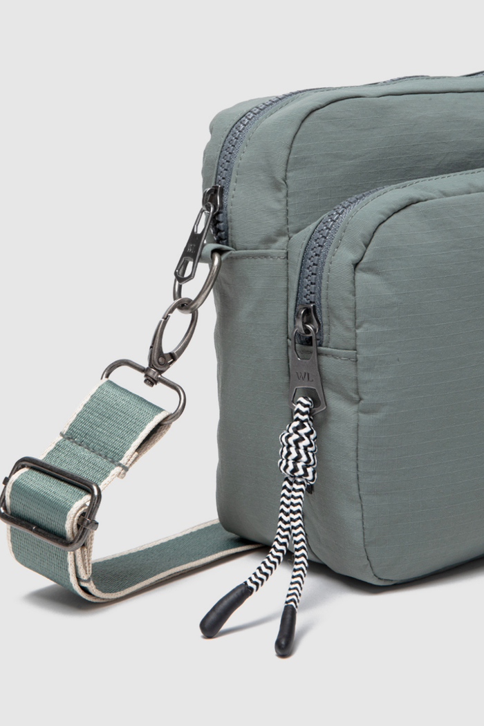 Cartera Rina Reciclada Gris Azulado