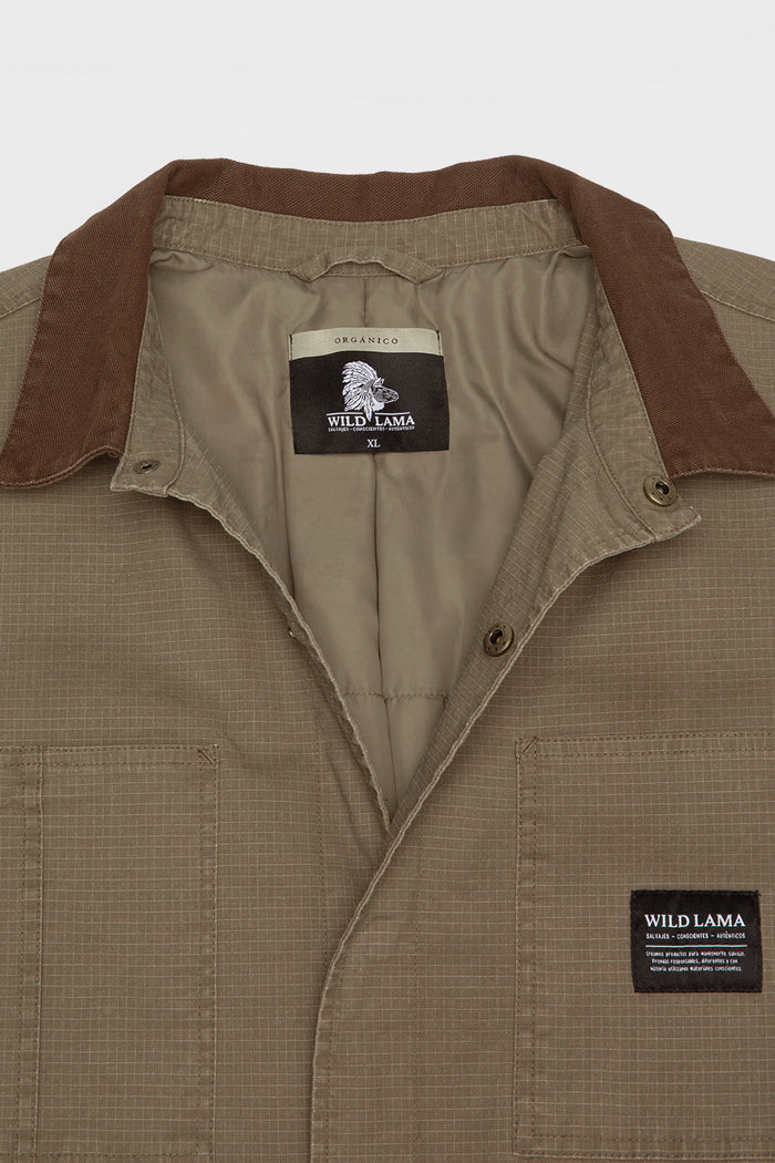 Chaqueta Roble Ripstop Orgánica Café Hombre