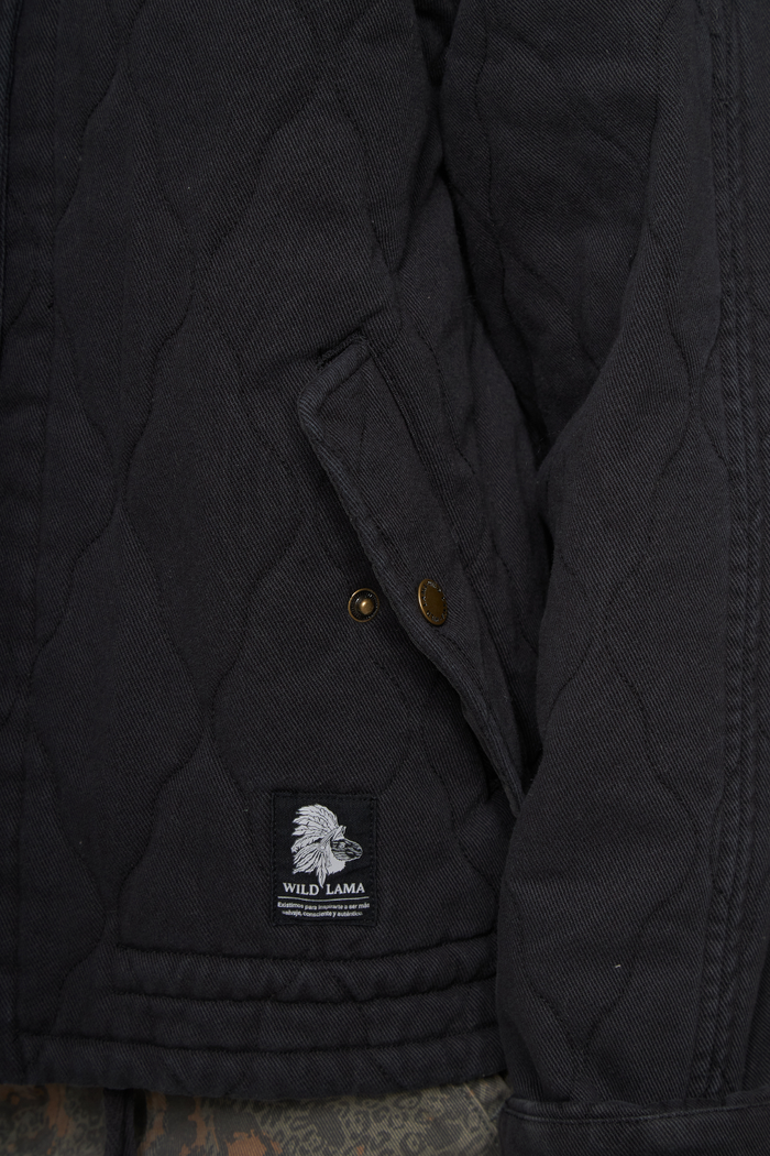 Chaqueta Zepa Orgánica Negra Mujer