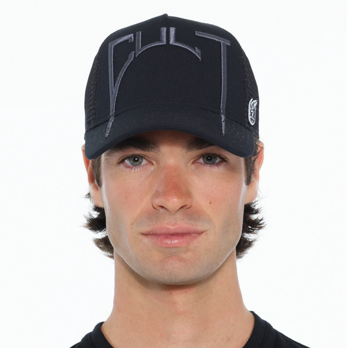 Cult of Individuality Black Arch Logo Trucker