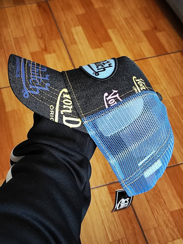 Gorra Con Dutch denim multilogo Trucker