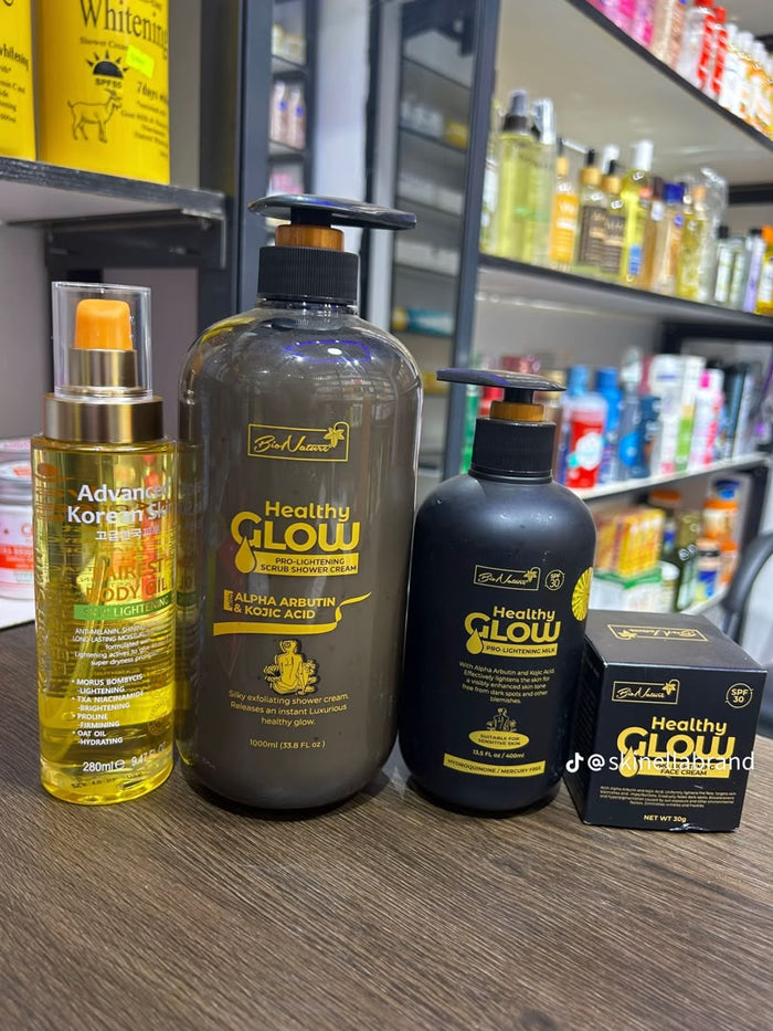 Healthy Glow Pro-Lightening Skincare Combo - 4 piece set