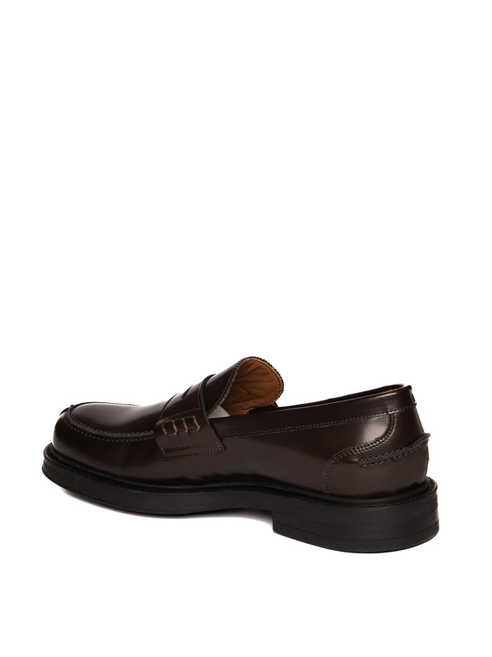 FRAU mocassino in pelle semilucida mulberry<BR/> 73Q8 BRISTOL-MULBERRY