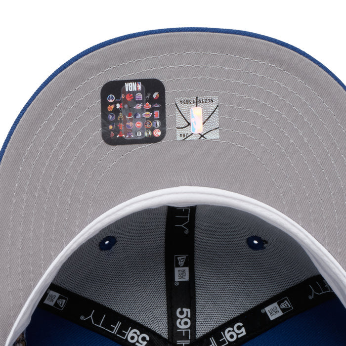 New York Knicks Blue Upside Down Logo 2x Champs Grey uv