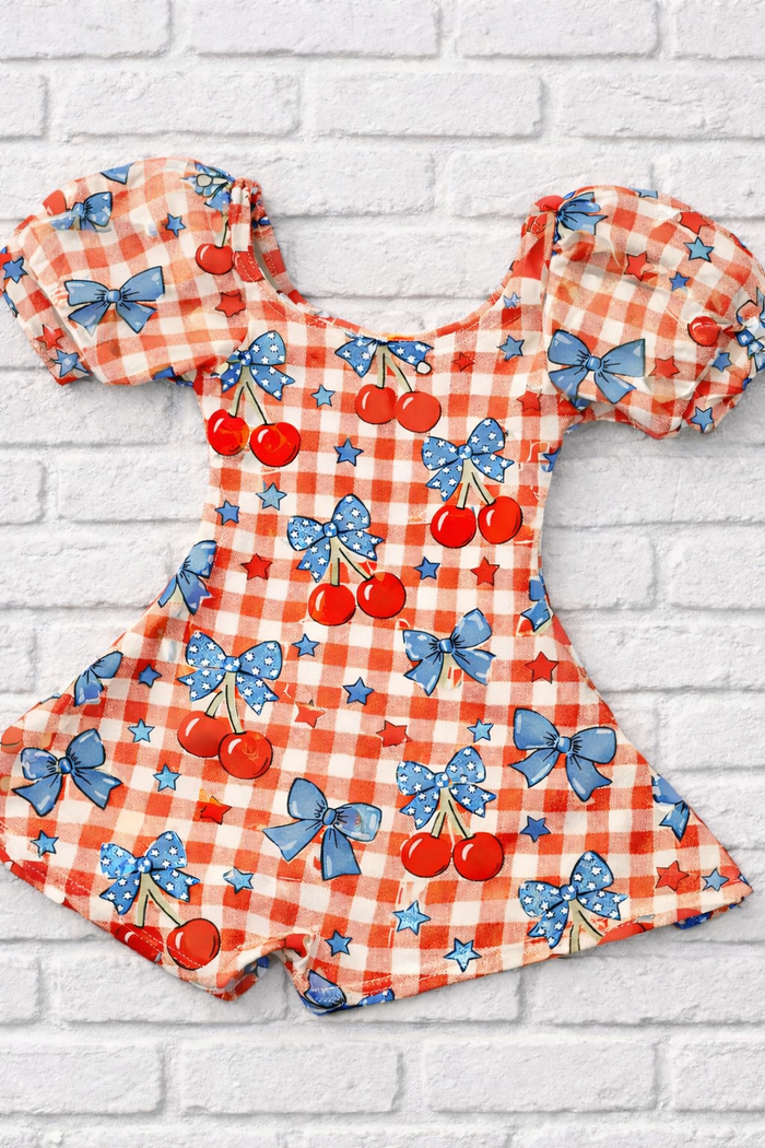 RWB Cherries Aria Romper