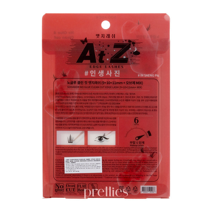 SOO ADOR No Glue & Clean Cut Edge Lashes (#IN SAENG Pic) 80pcs/ Box (Red Box)