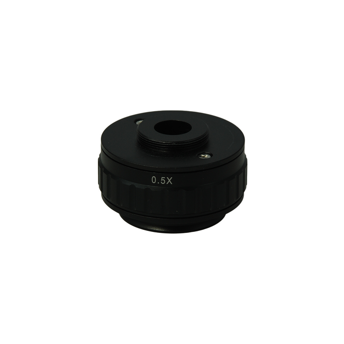0.5X Adjustable Microscope Camera Coupler C-Mount Adapter 38mm, SKU SZ05036133, three quarter front view