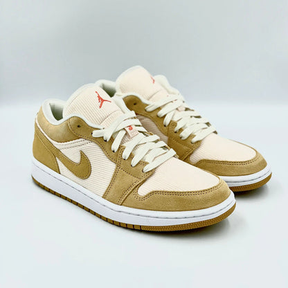 Jordan 1 Low Twine Orange Quartz Corduroy (W)  SA Sneakers