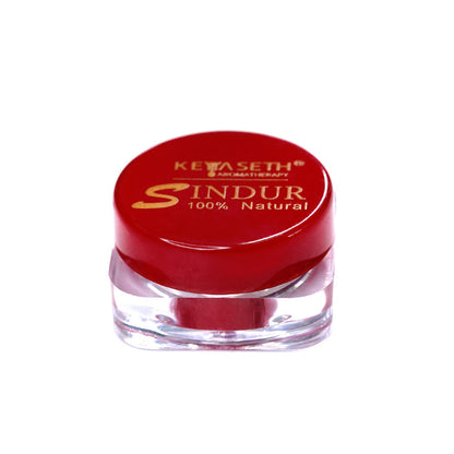 100% Natural Dust Sindoor Maroon with Herbs Extracts & Floral Pigments Kumkum, No side Effects & No Hair Fall - Keya Seth Aromatherapy
