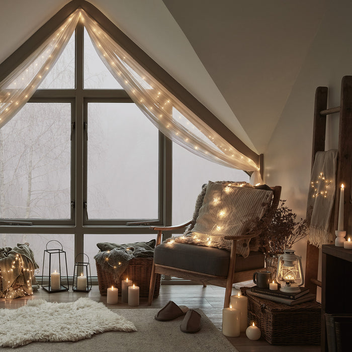 100 Warm White LED Micro Fairy Lights