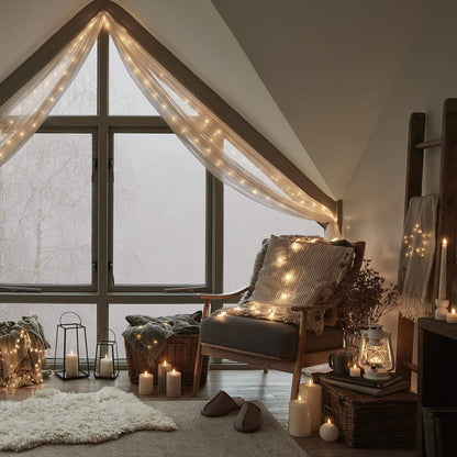 100 Warm White LED Micro Fairy Lights