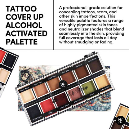 Tattoo Cover Up Alcohol-Activated Palette branded product card