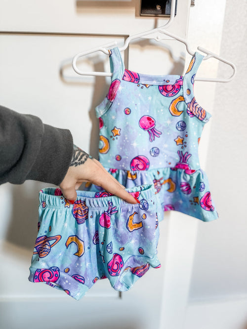 12m RTS cami peplum & shorties
