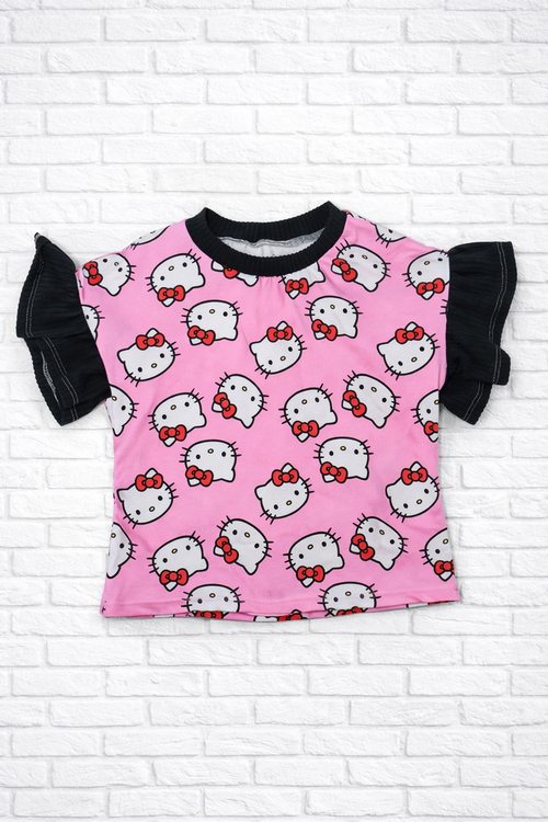 2T RTS ruffle dolman crop