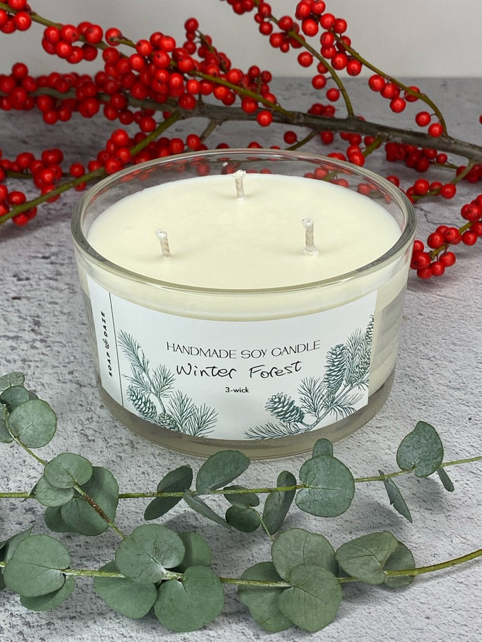 3 Wick Winter Forest, Large Soy Wax Candle