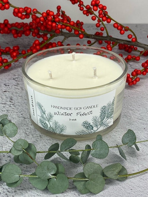 3 Wick Winter Forest, Large Soy Wax Candle