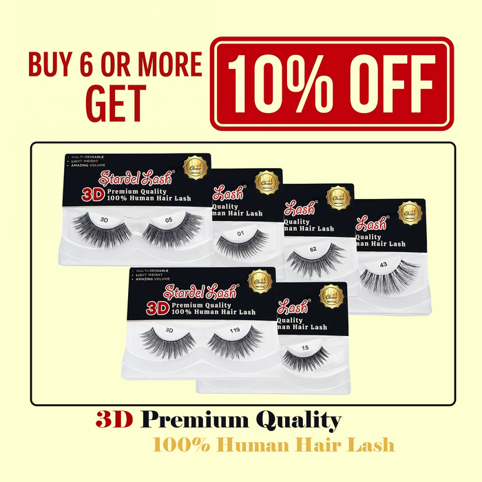 3D Human Primium Human Lashes - #3DP-43