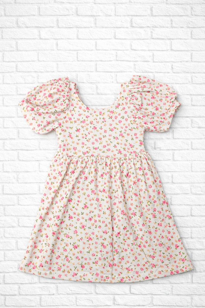 3T RTS Petal Sleeve Babydoll Dress