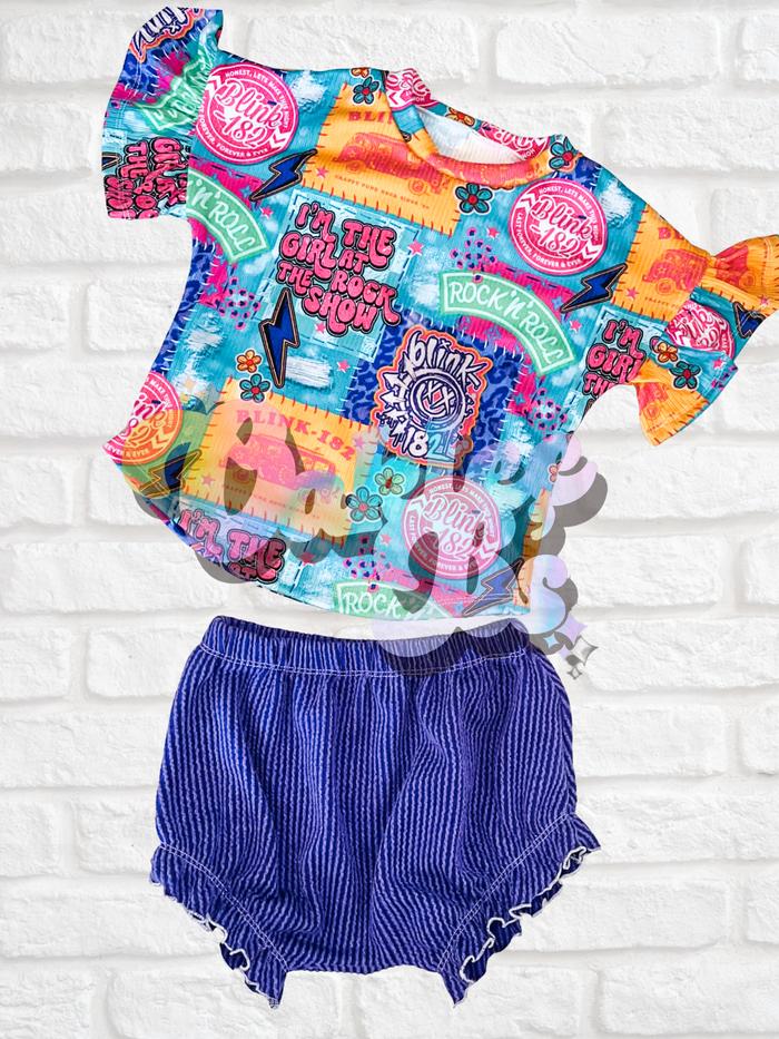 3T RTS short sleeve ruffle dolman & ruffle shorties