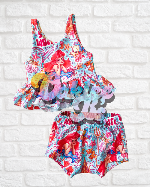 3T RTS *SWIM* Paisley Top & Shorties