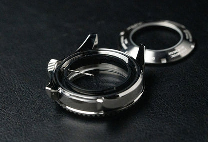 42mm DWC Diver Case - With classic bezel - Stainless Steel - Sapphire Dome (DWC-CD-01) - diy watch club