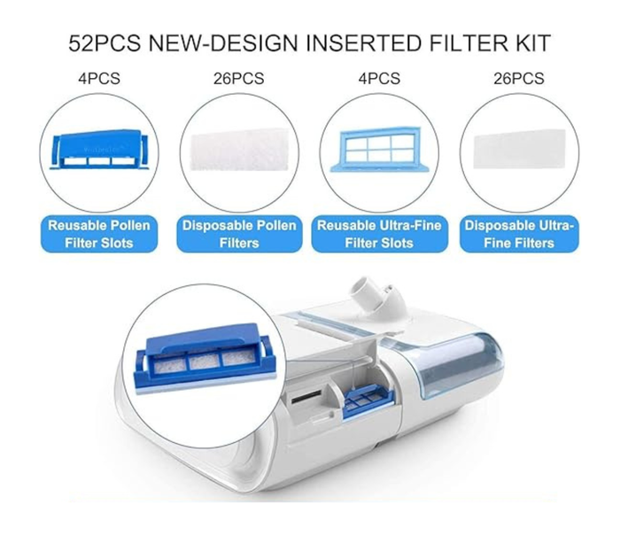 52 Packs filter Compatible with Dreamstation