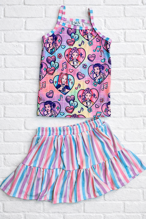 5T RTS Aurora Skirt (Bikers attached) & Cami