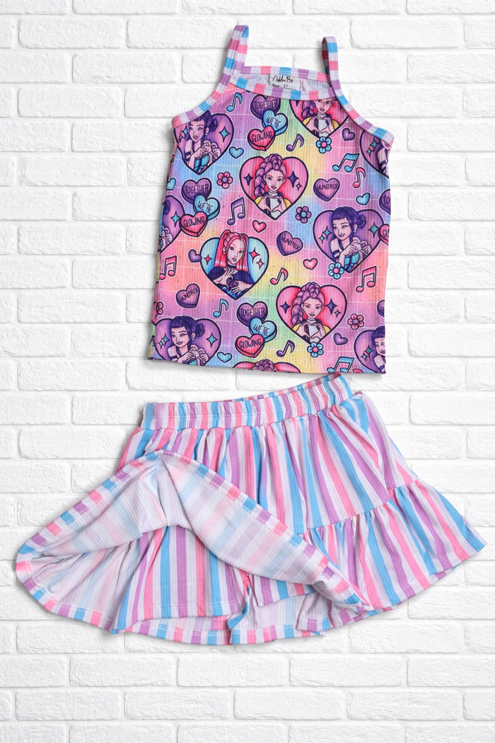 5T RTS Aurora Skirt (Bikers attached) & Cami