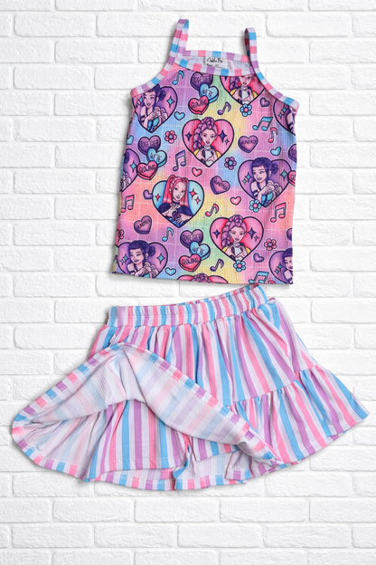5T RTS Aurora Skirt (Bikers attached) & Cami