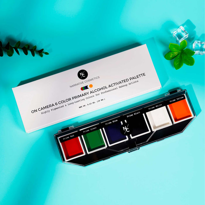 6-Color On-Camera Primary Alcohol-Activated Palette
