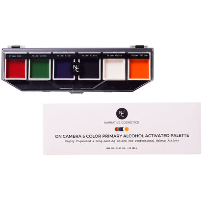 6-Color On-Camera Primary Alcohol-Activated Palette