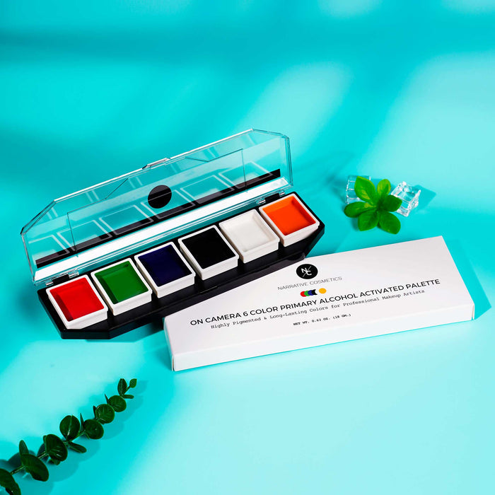 6-Color On-Camera Primary Alcohol-Activated Palette