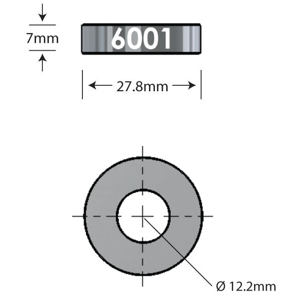 6001 Over Axle Adapter Dimensions