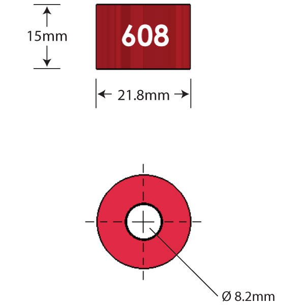 608 Over Axle Adapter Dimensions