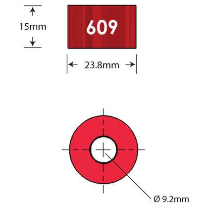 609 Over Axle Adapter Dimensions