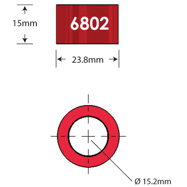 6802 Over Axle Adapter Dimensions