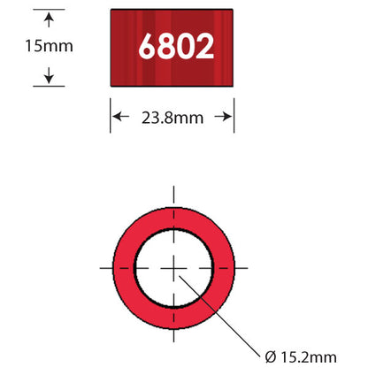 6802 Over Axle Adapter Dimensions