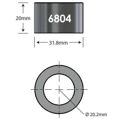 6804 Over Axle Adapter Dimensions