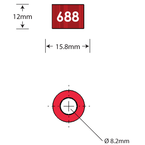 688 Over Axle Adapter Dimensions