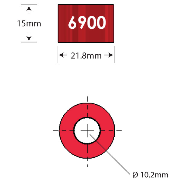 6900 Over Axle Adapter Dimensions