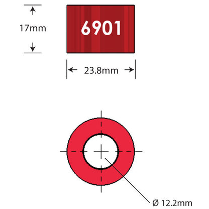 6901 Over Axle Adapter Dimensions