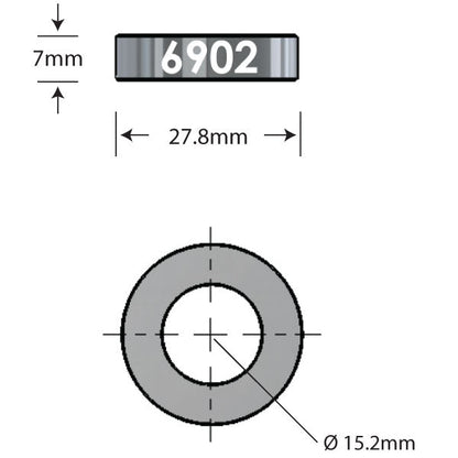 6902 Over Axle Adapter Dimensions