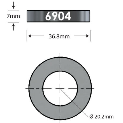 6904 Over Axle Adapter Dimensions