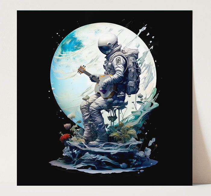 Acoustic Astronaut 7"x7" 3 PRINT SET