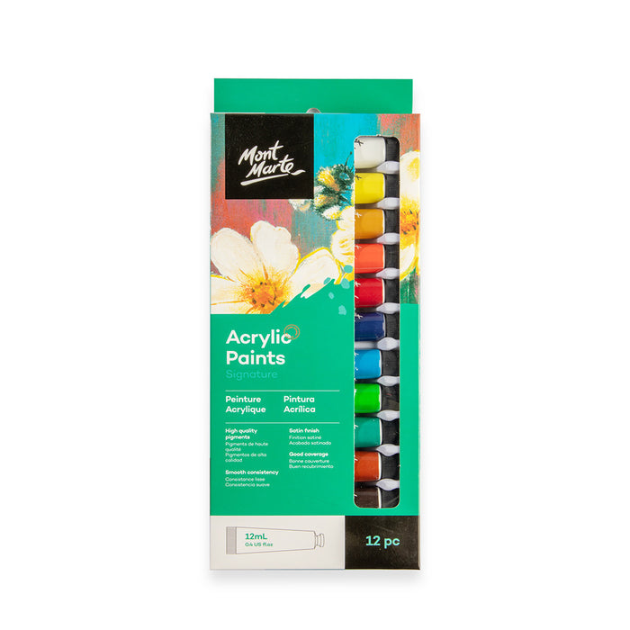 Acrylic Paints Signature 12pc x 12ml (0.4 fl.oz)