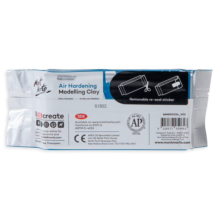 Air Hardening Modelling Clay Premium 500g (1.1lb) - Grey